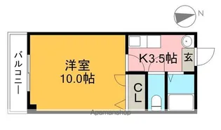 アークジュネス【1階】の間取り