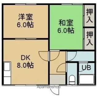 高橋マンション【203号室】の間取り