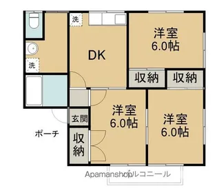 セレーノ小林A棟【102号室】の間取り