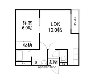 ピュアフラット12【103号室】の間取り