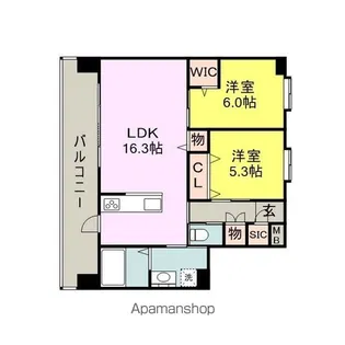 AZUR日吉町(アジュール日吉町)【2階】の間取り