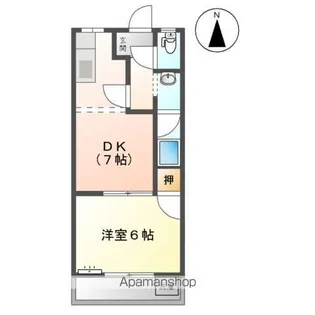 レジデンス大島【1階】の間取り