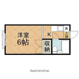 ハイツタケハナ【202号室】の間取り