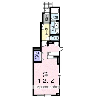ベル アンジュ【1階】の間取り