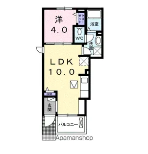 ブルック新保【1階】の間取り