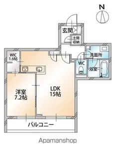 ベレオ ラ・カシータ【2階】の間取り