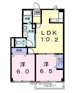 グランディス【1階】の間取り