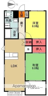 レジデンス兼喜【3階】の間取り