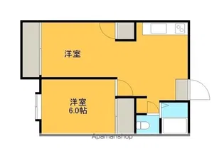 サンパレス足利Ⅱ【204号室】の間取り