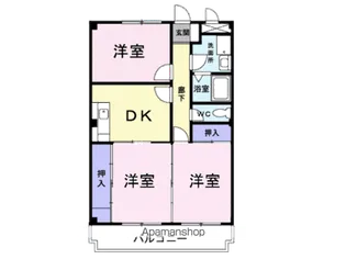 ポートサーパス【3階】の間取り