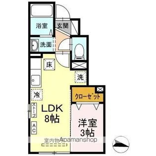 ピグレット【1階】の間取り