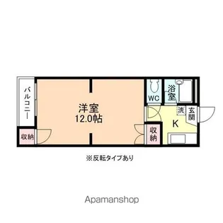 サニーハイツ富岡【308号室】の間取り