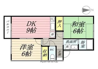 ラフォーレ美堀【2階】の間取り
