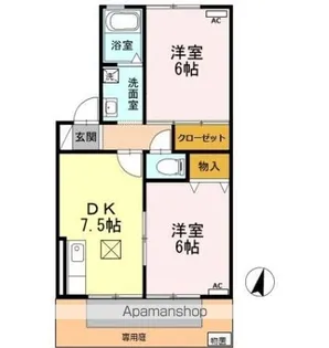 アストロハウス A【1階】の間取り