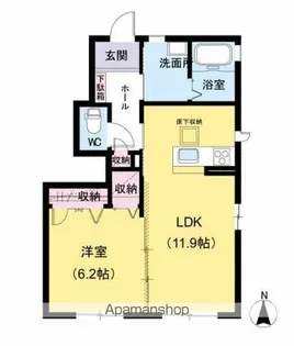 ソラーナ【101号室】の間取り