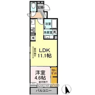 DーROOM中央I【3階】の間取り