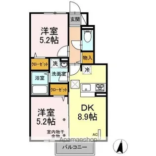 ガーデン サワーダ【1階】の間取り