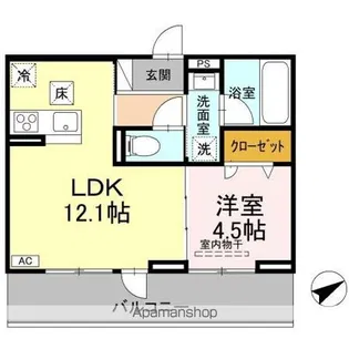 CASA MOLTI【1階】の間取り