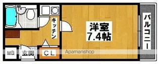 ドミールタチバナ五月町Ⅱ【505号室】の間取り