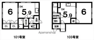 コーポ323−1【302号室】の間取り