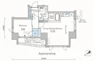 カーサスプレンディッド恵比寿1丁目ANNEX【4階】の間取り