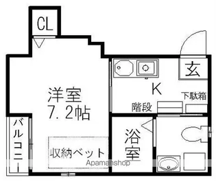 ソリッド中村公園【3階】の間取り