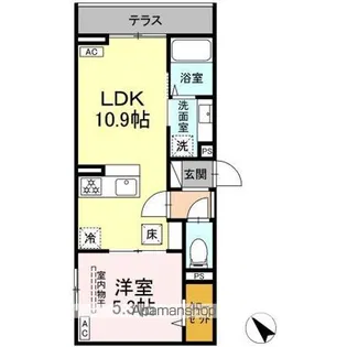 ドムスクレスト清新二丁目【1階】の間取り