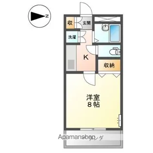 シティーハイツ【2階】の間取り