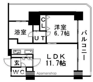 グランドタワー札幌【3階】の間取り