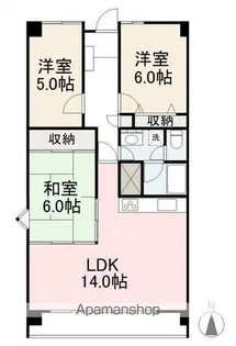 フィオーレ上福岡【203号室】の間取り