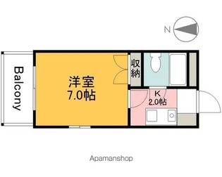 パレグレース仁保【2階】の間取り