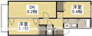 リバーサイド金岡B【1階】の間取り