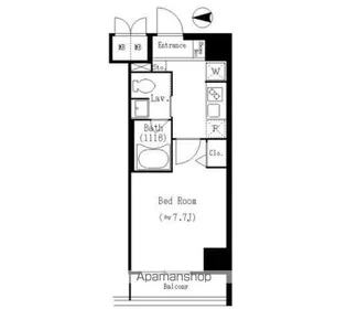 東京都墨田区亀沢2丁目【マンション】の間取り
