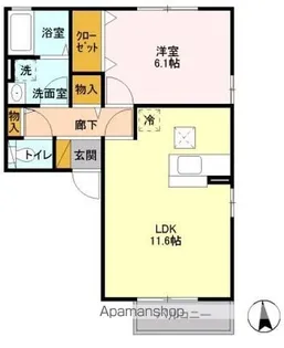 プラート B【1階】の間取り