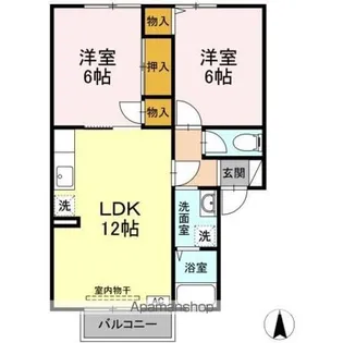 ウィルモア【2階】の間取り
