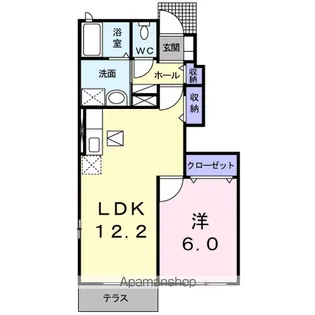 メゾン・ド・パール【1階】の間取り