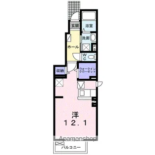 ソルブリッサ【1階】の間取り