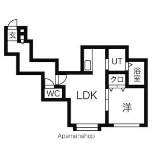 エクエス月寒【2階】の間取り