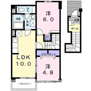 エレガンテⅡ【2階】の間取り
