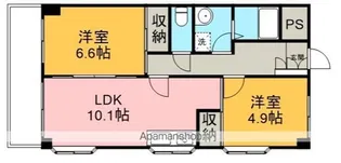 かさまビル9【4階】の間取り