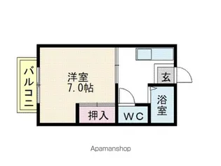 シティムール【102号室】の間取り