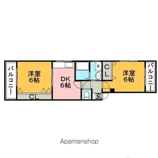 コーポ高山【202号室】の間取り