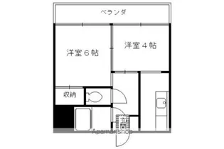 ハイツ東山【310号室】の間取り