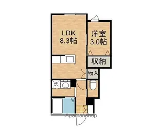 コンフォルト浅岸【101号室】の間取り