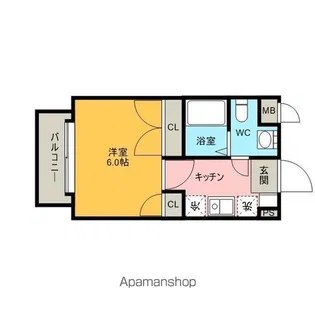 ダイナコートエスタディオ大濠公園Ⅱ【8階】の間取り