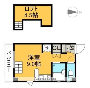 エトワール二葉【4階】の間取り