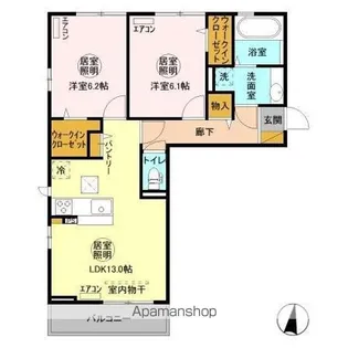 ブレアハウス【1階】の間取り