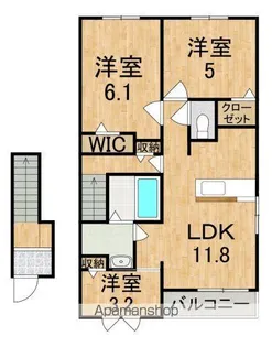 レジデンス マドカ【2階】の間取り