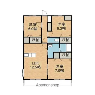 ラフォンテ・エスポワール【3階】の間取り