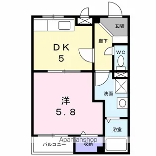 エレガントヒルズ1号館【403号室】の間取り